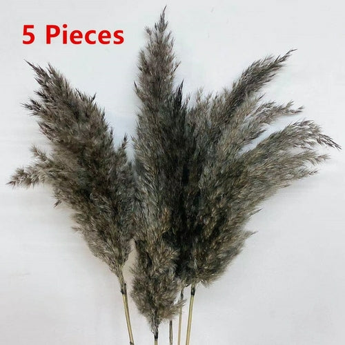 15Pcs/Lot White Pampas Grass Artificial Natural Dried Flower Bouquet