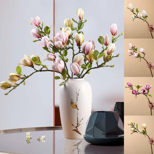 Artificial Magnolia Flower Branch